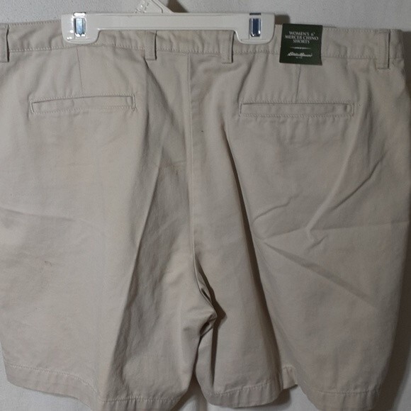 eddie bauer chino shorts 18 new nwt xl beige stone off white gorpcore hiking - Picture 1 of 5